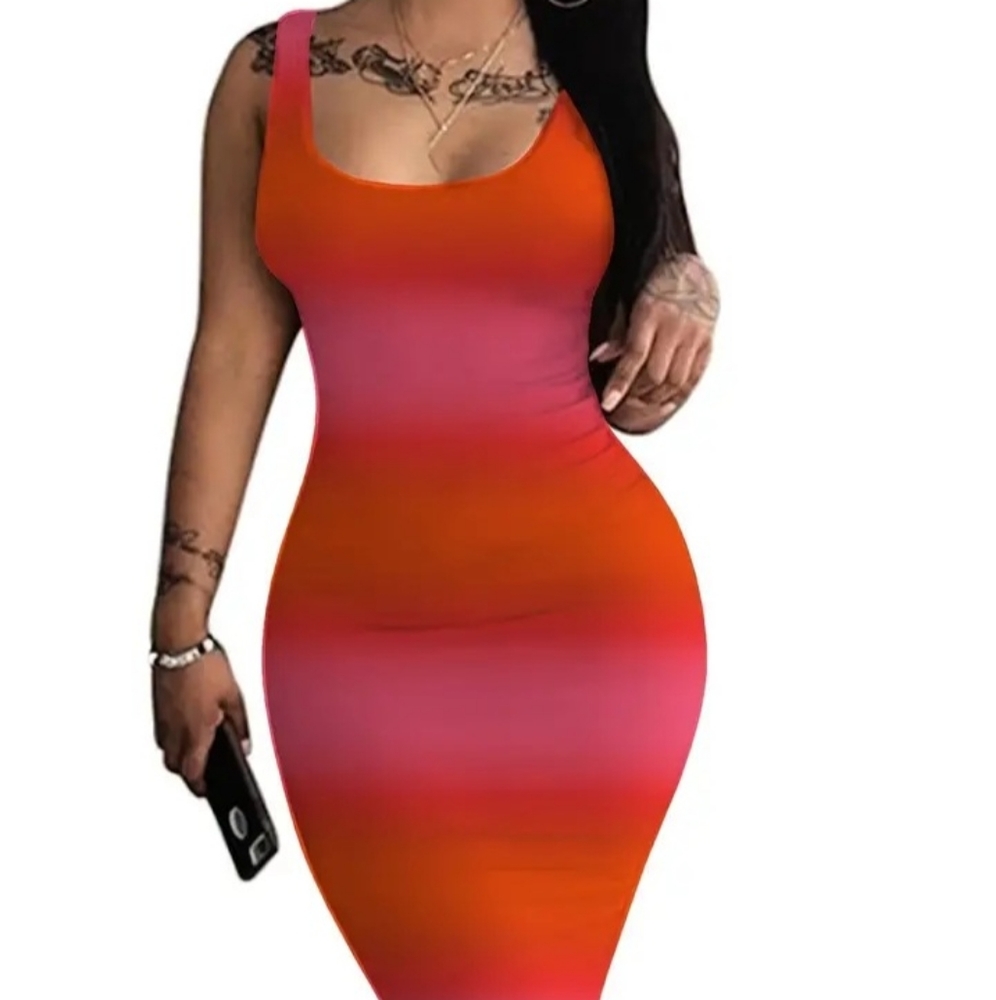 Tie Dye striped dress